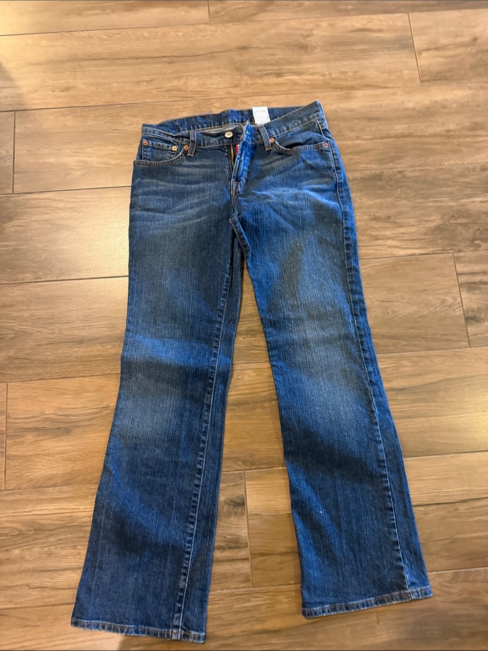 Lucky Brand Dungarees by Gene Montesano Mid Rise Regular Length Jeans Dungarees